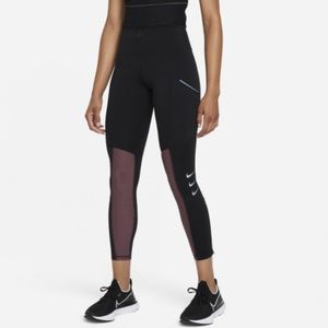 NWT! Nike 7/8 Length Mid Rise Dri-Fit Running Leggings